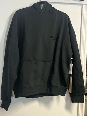 Brand New Essentials Black Crewneck Hoodie L